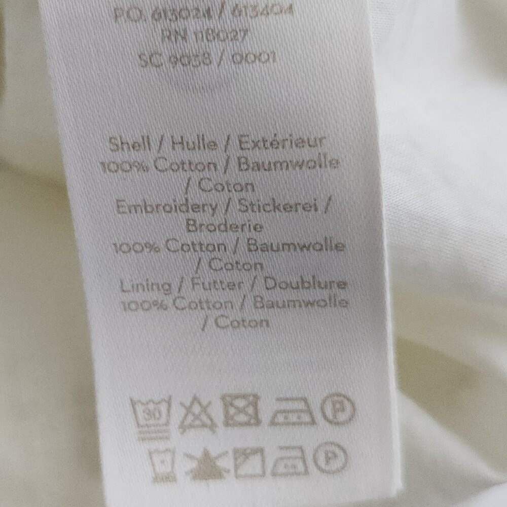 Boden Eyelet Sleeveless Dress Size 8R Off-White 100% Cotton - Picture 7 of 7